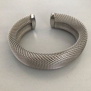 Woven metal cuff Bracelet